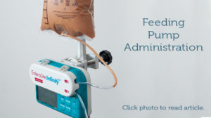 Feeding pump administration