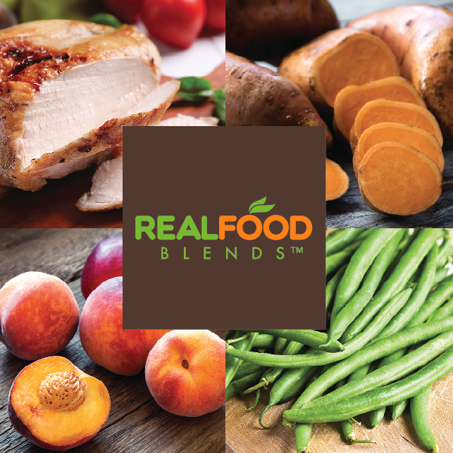 Real Food Blends Turkey, Sweet Potatoes & Peaches Tube Feeding Formula, 9.4 oz. Pouch - Case/12